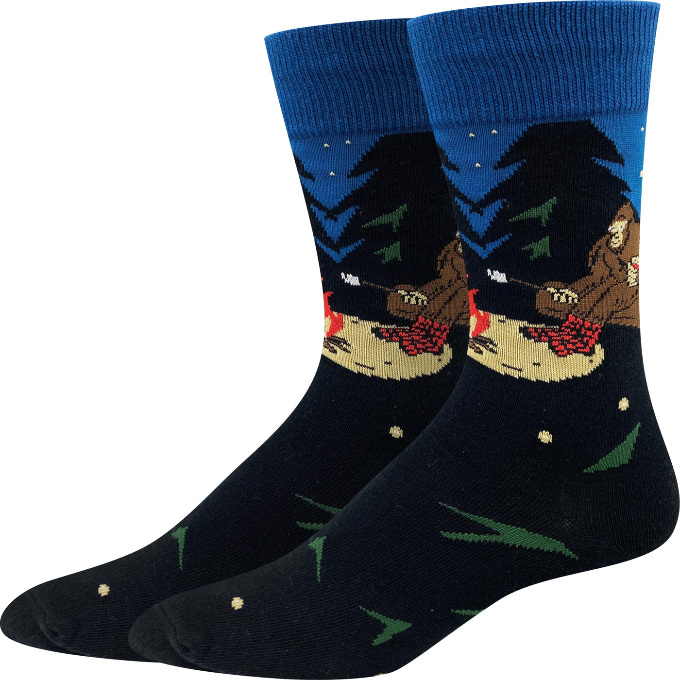 picture of campfire-bigfoot-socks