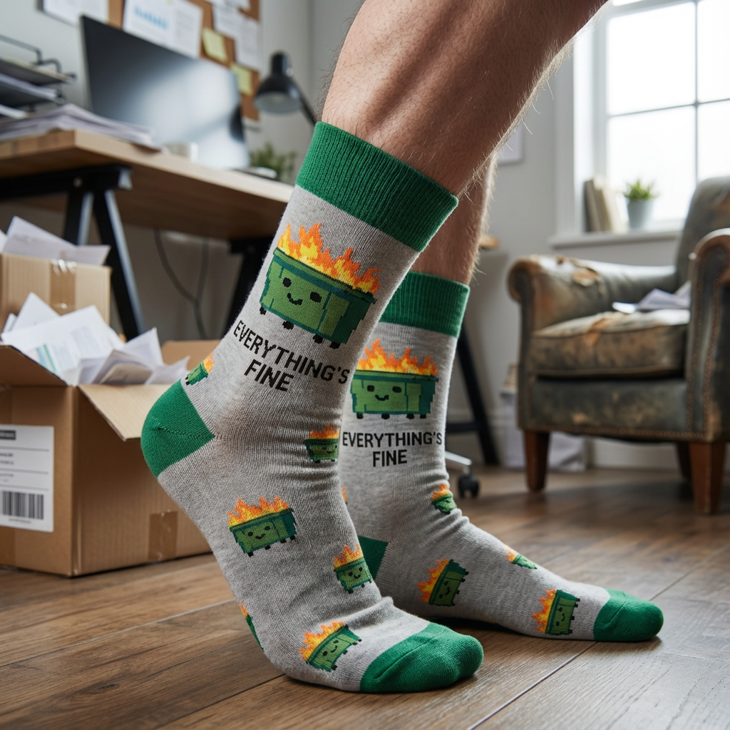 Dumpster Fire Socks – Sock Harbor