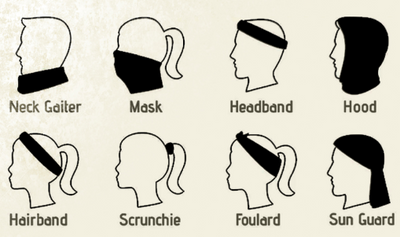 Rainbow Tie Dye Swirl Neck Gaiter