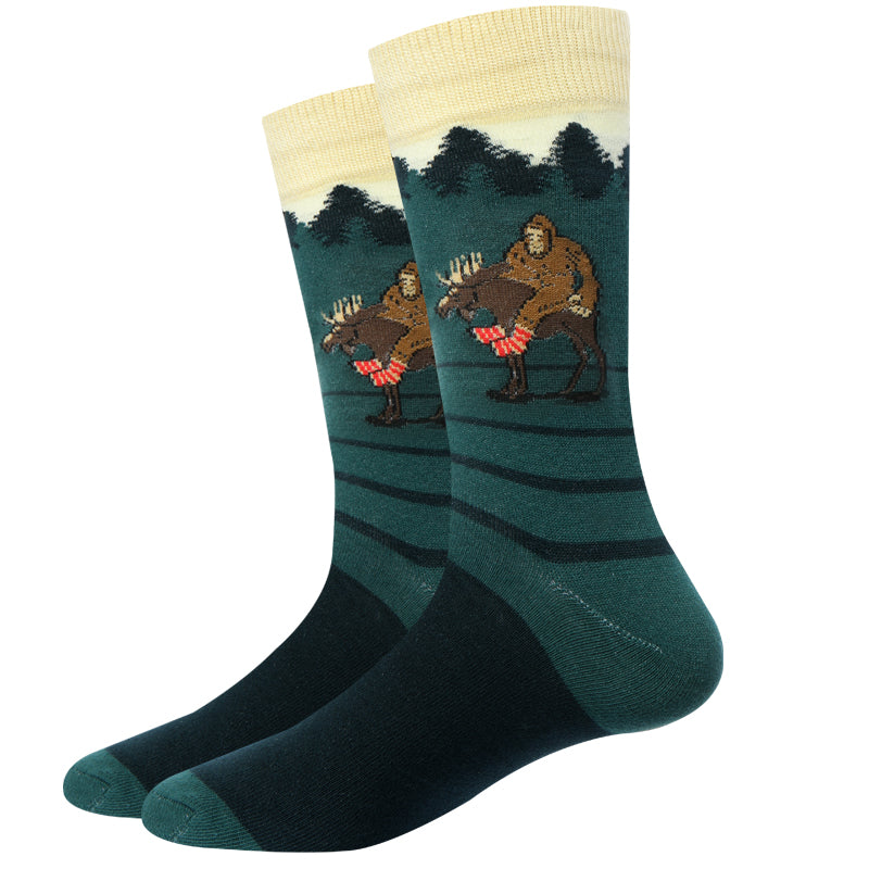 picture of moose-bigfoot-socks