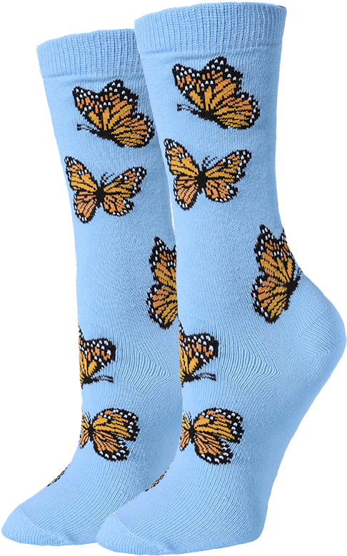 Monarch Butterfly Socks