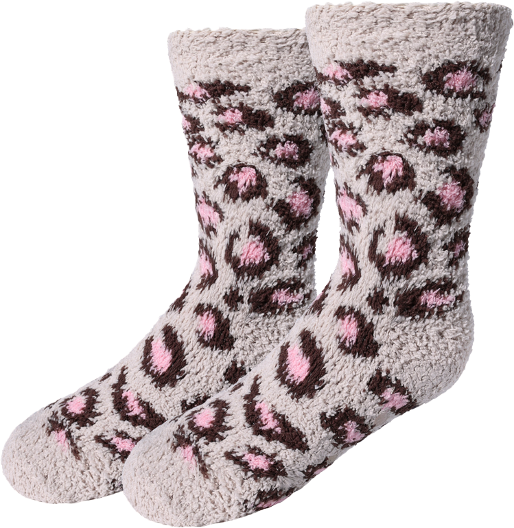 picture of kids-fuzzy-leopard-socks