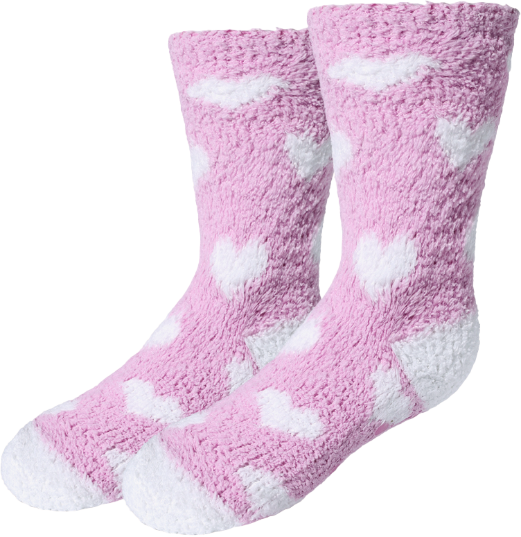 picture of kids-fuzzy-heart-socks