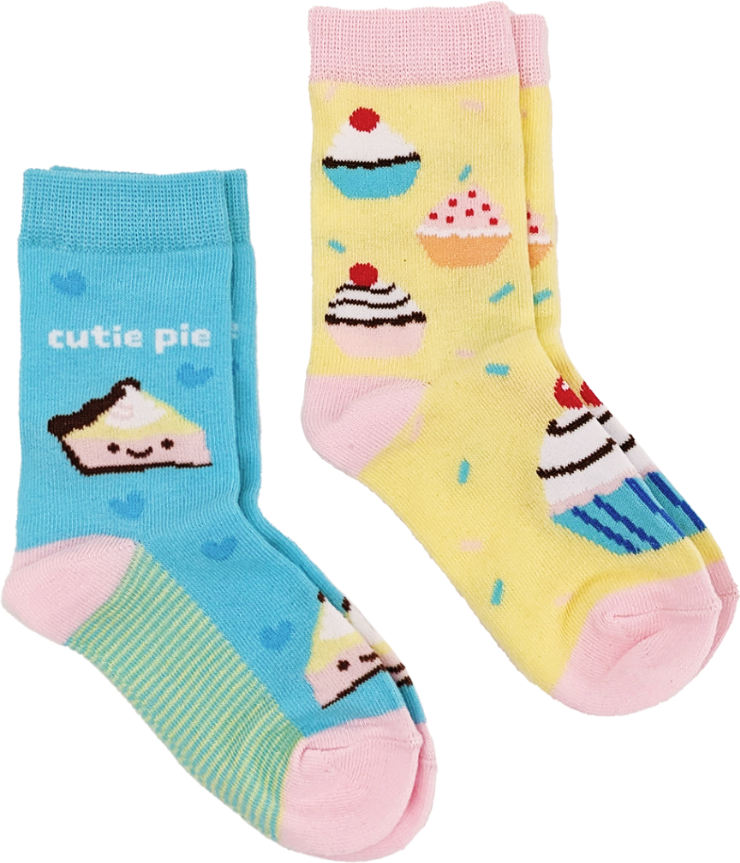 Kids Dessert 2-Pack Socks (Ages 2-4)