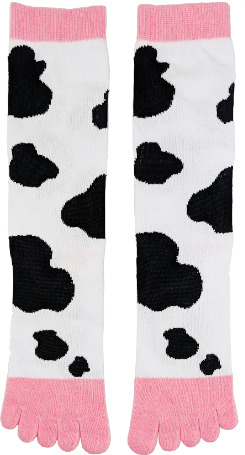 a picture of Cow Udder Toe Socks