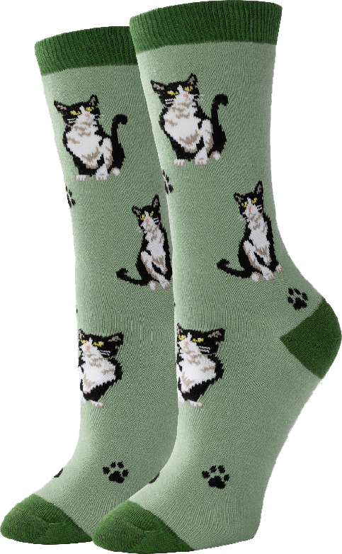 a picture of Tuxedo Cat Socks