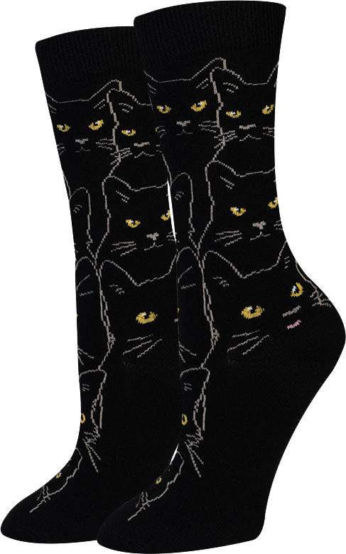 a picture of Lucky Black Cat Socks