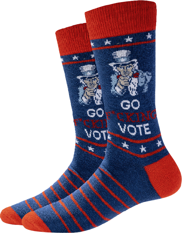 a picture of Go F*ing Vote Socks