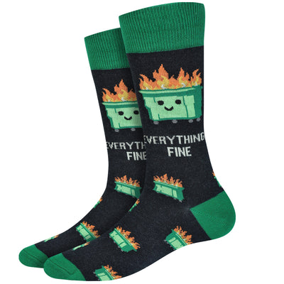 Dumpster Fire Socks