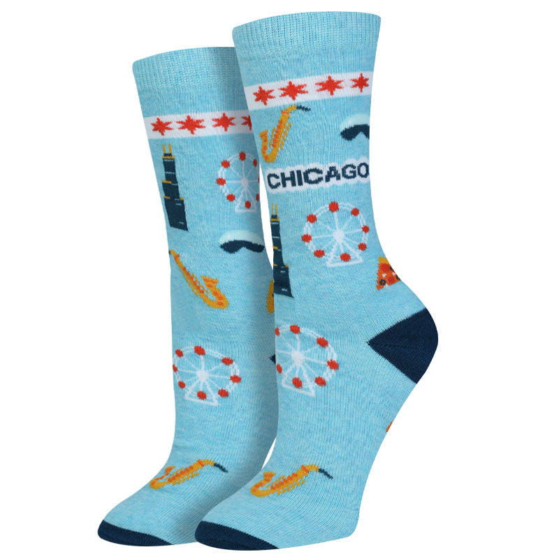 Ladies Chicago Destination Socks