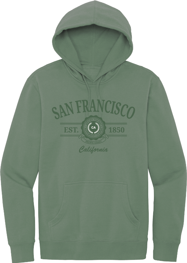 San Francisco Medallion Embroidered Pullover Hoodie