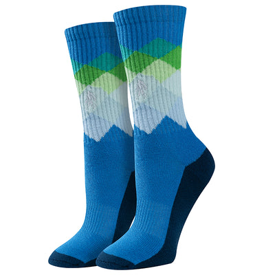 Womens Retro Diamond Active Socks