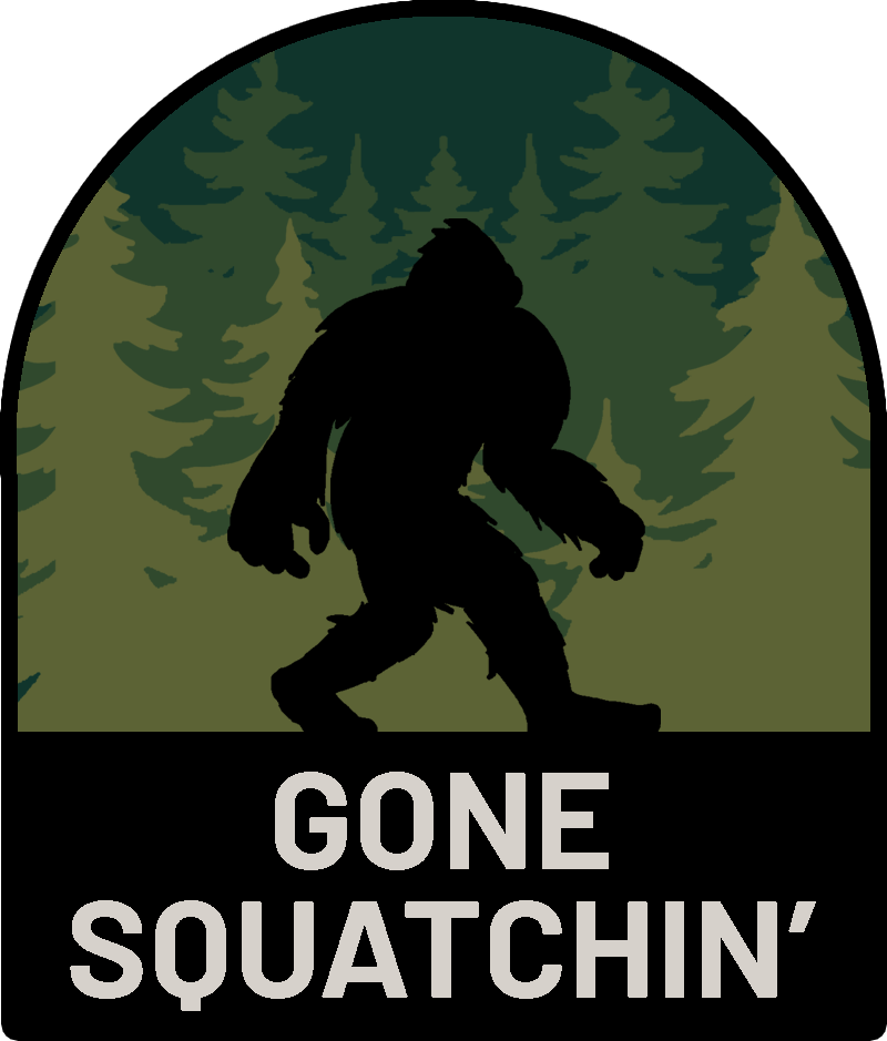 Gone Squatchin' Bigfoot Sticker