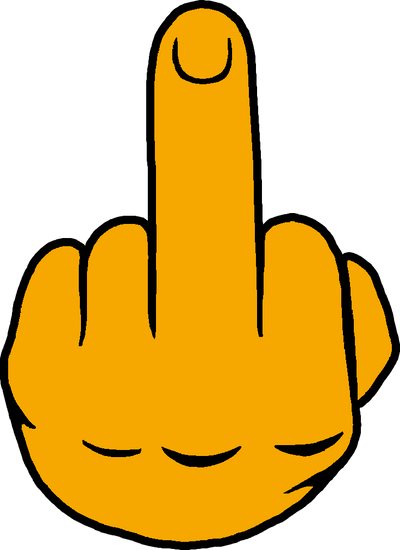 Middle Finger Sticker