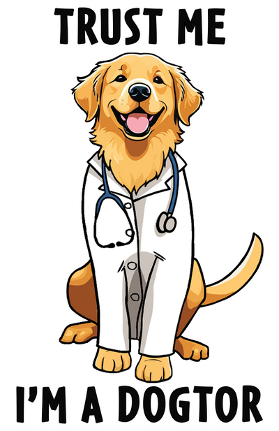 Turst Me I'm a Dogtor Sticker