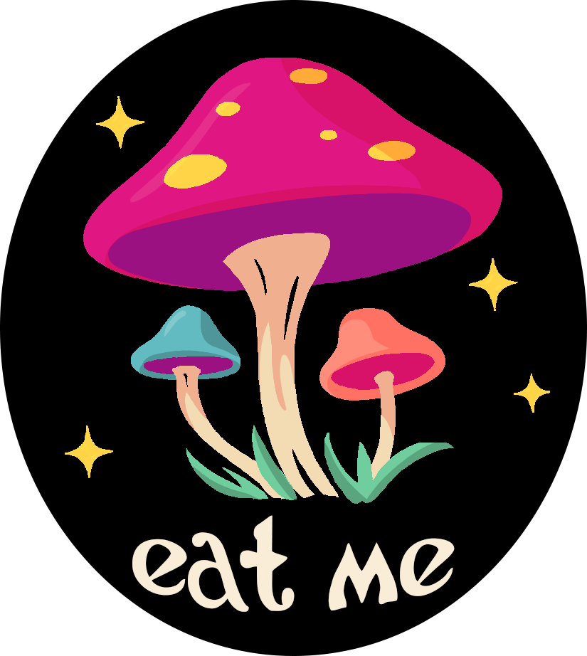 Eat Me Mushroom Sticker