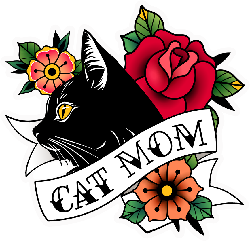 Cat Mom Sticker