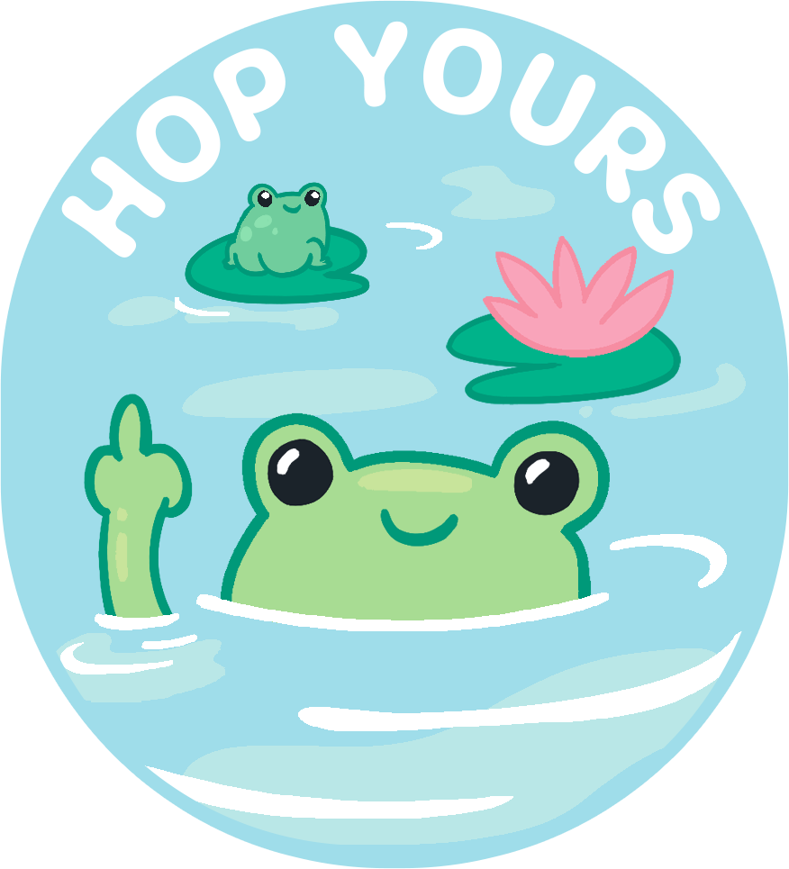 Hop Yours Frog Sticker