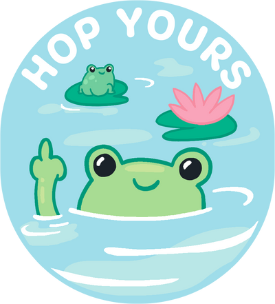 Hop Yours Frog Sticker