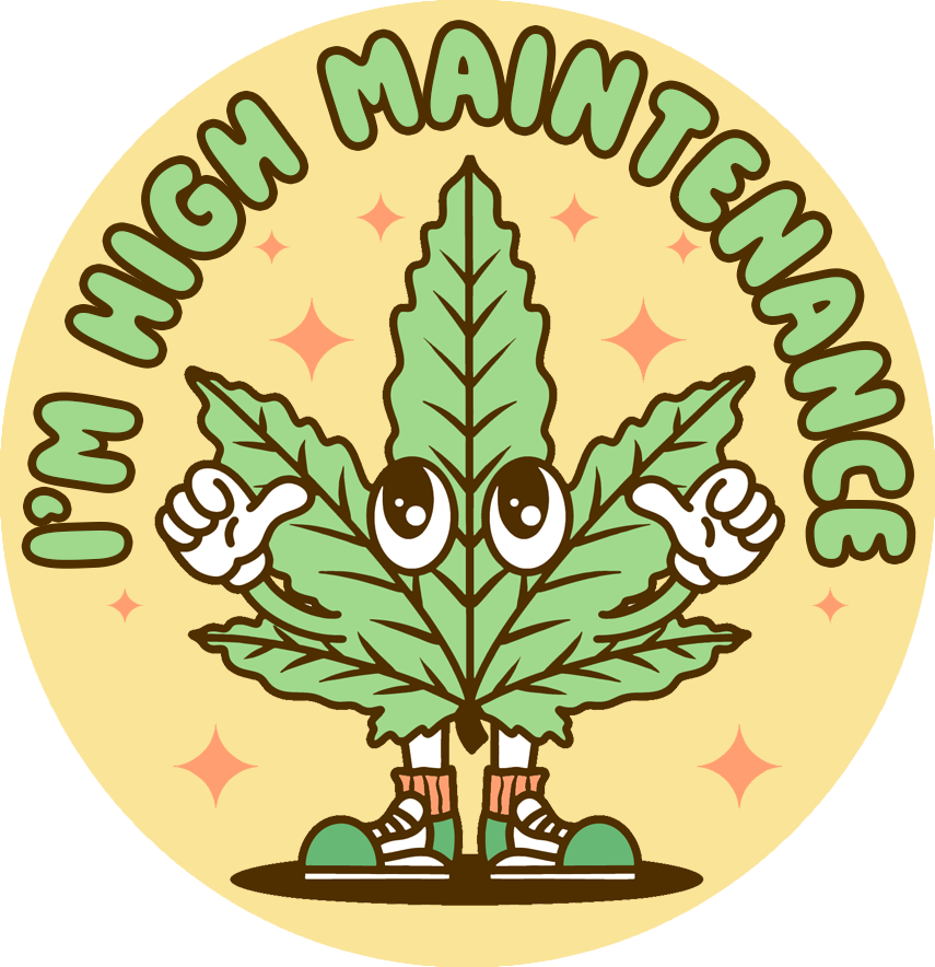 High Maintenance Sticker