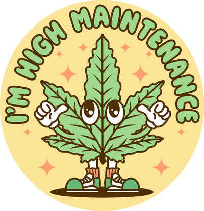 High Maintenance Sticker