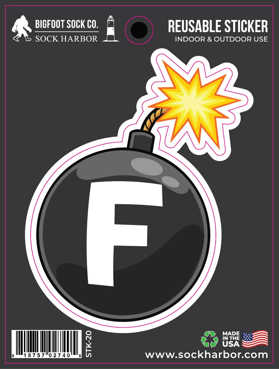 F Bomb Sticker