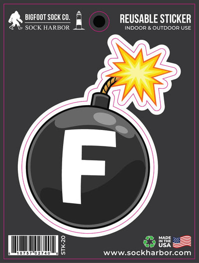 F Bomb Sticker