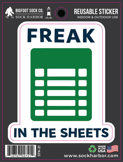 Freak in the Sheets Sticker