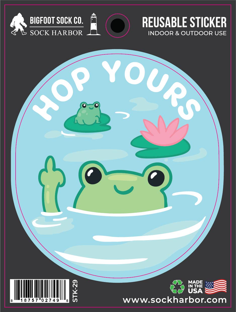 Hop Yours Frog Sticker