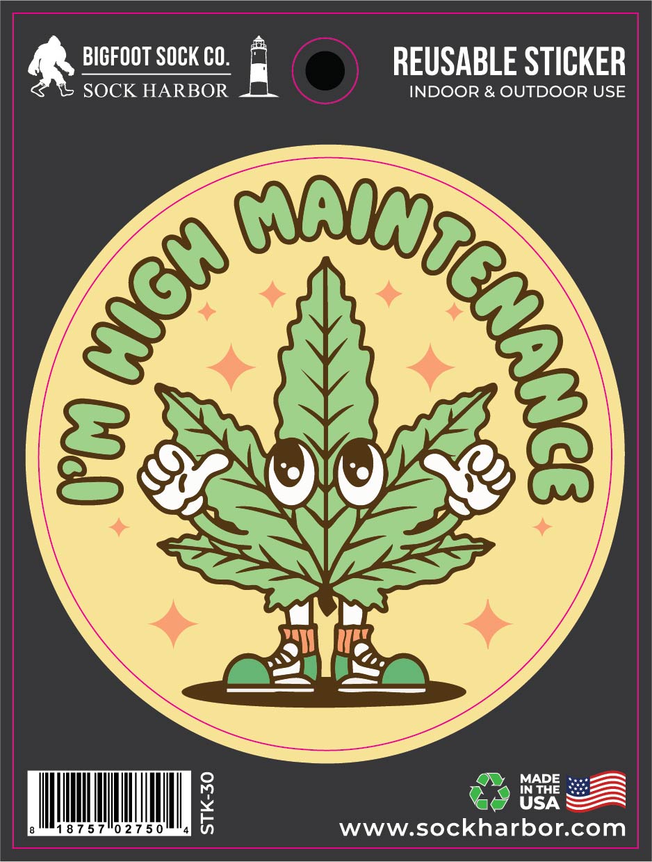 High Maintenance Sticker