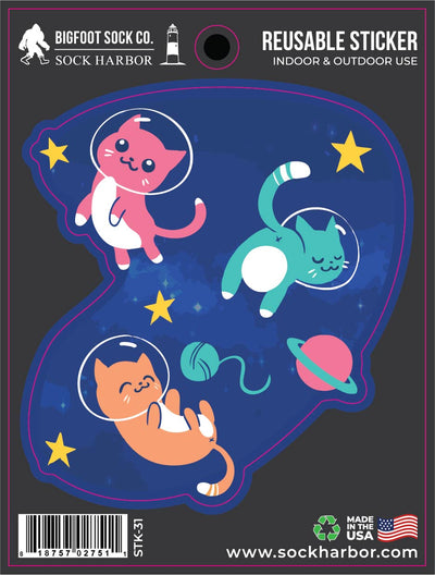 Cats in Space Sticker