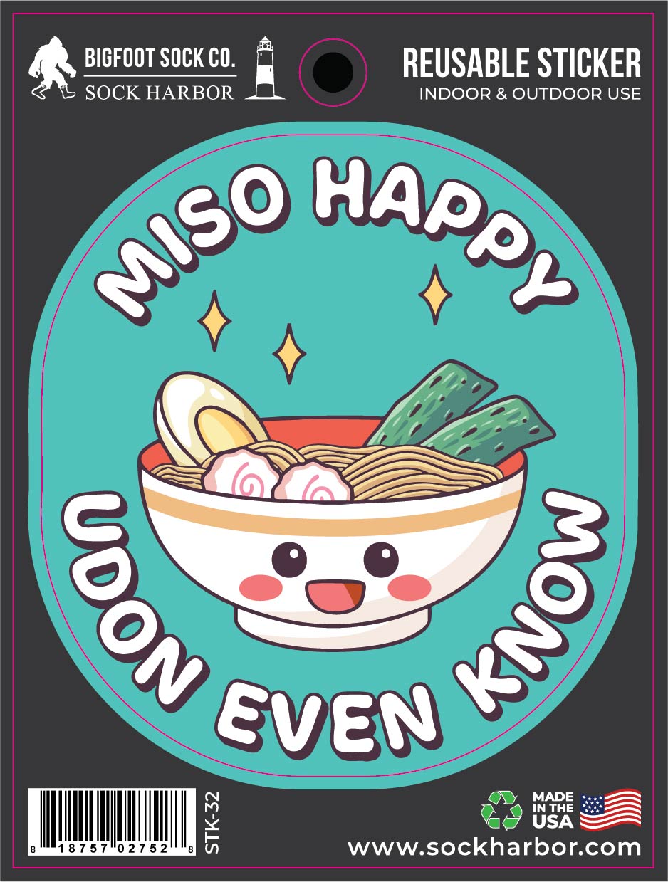 Miso Happy Sticker