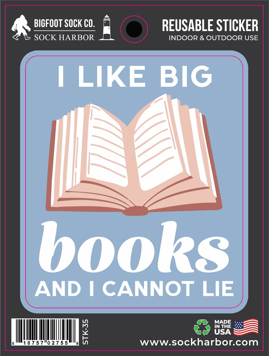 I Like Big Books Sticker