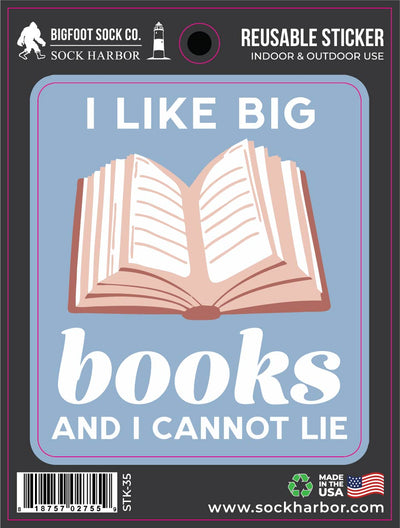 I Like Big Books Sticker