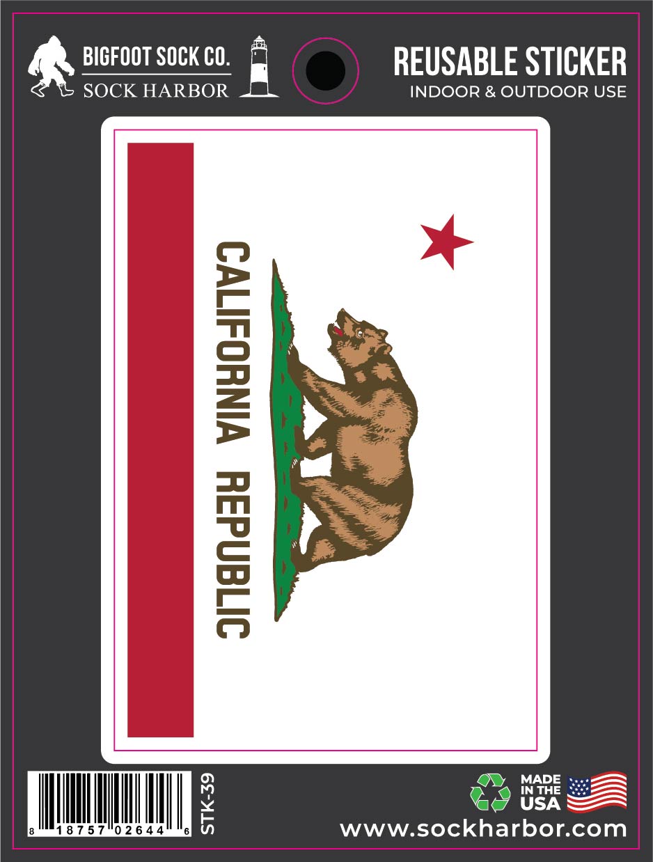 California Bear Flag Sticker