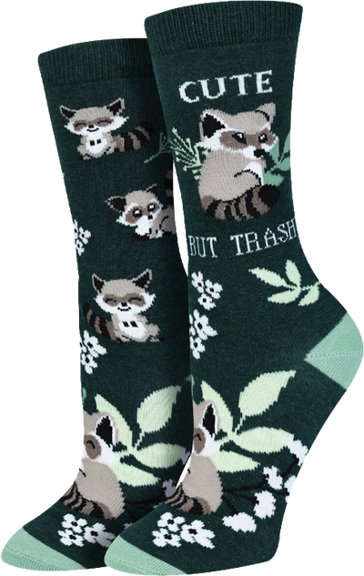 Trashy But Cute Raccoon Socks
