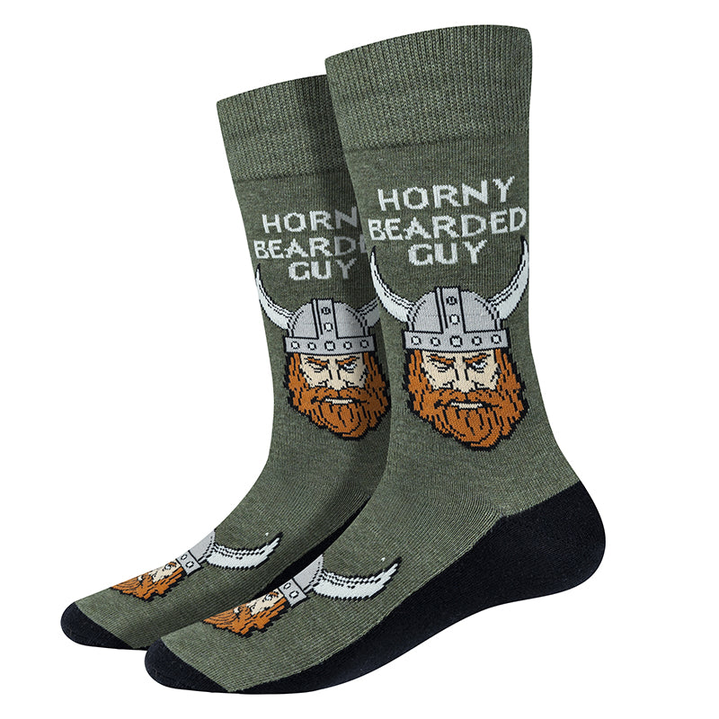 Horny Bearded Guy Socks