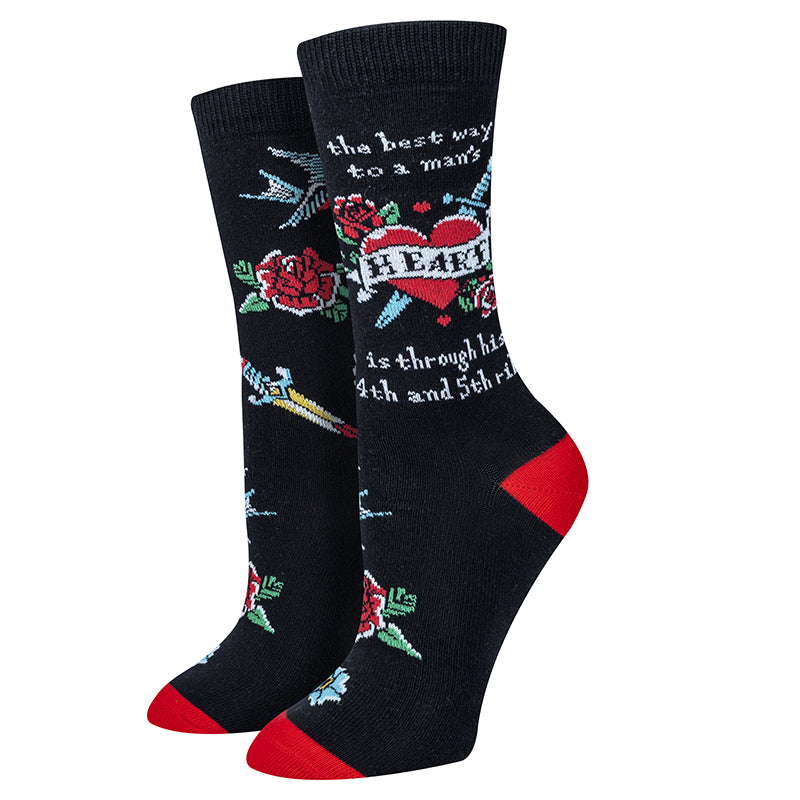Best Way to a Man's Heart Socks