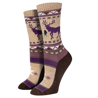 Womens Active Elk Socks