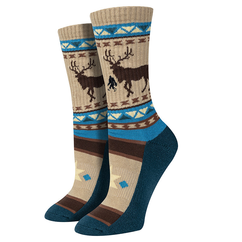 Womens Active Elk Socks