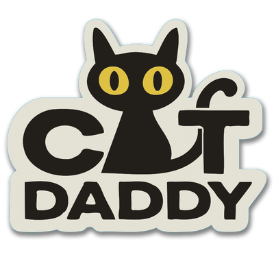 Cat Daddy Sticker