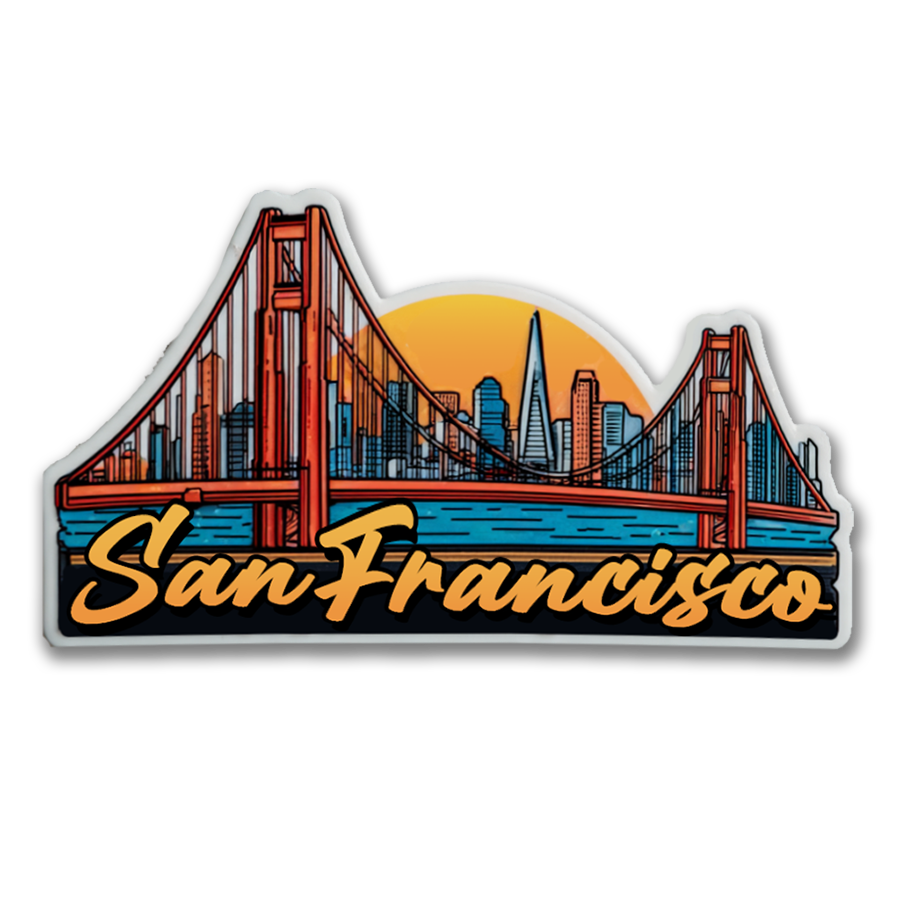 GG Skyline San Francisco Sticker
