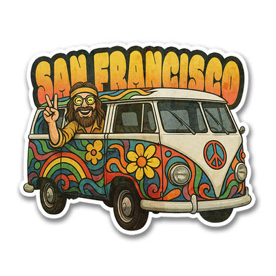 HIppie San Francisco Sticker