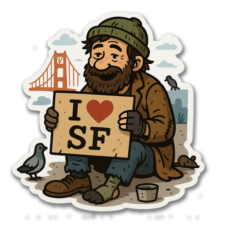 San Francisco Bum Sticker