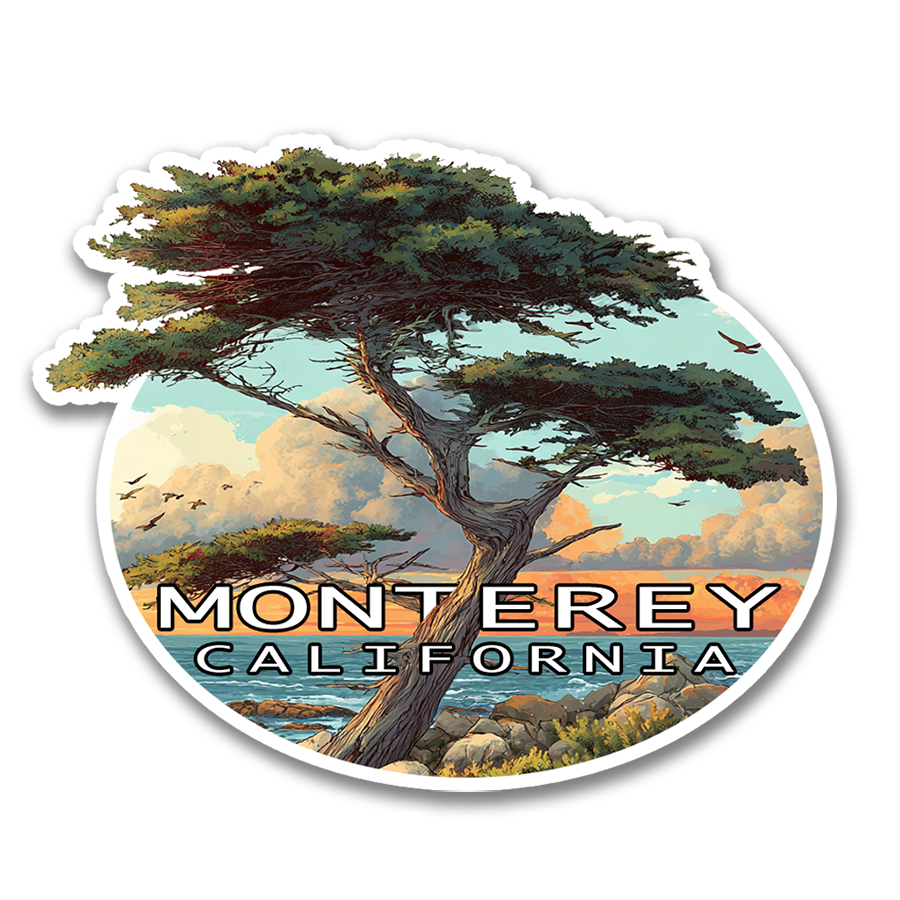 Cypress Monterey Sticker