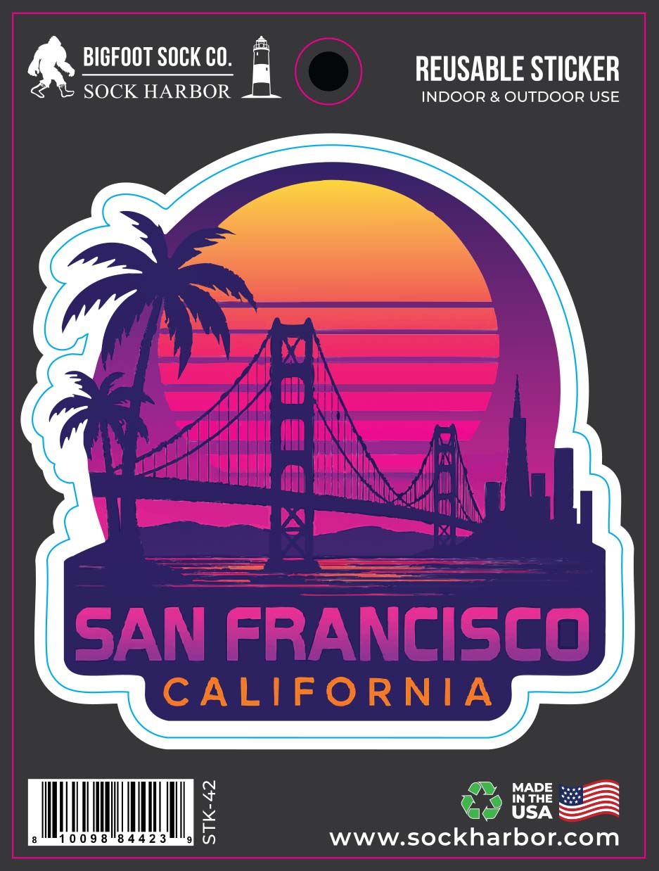 Synthwave San Francisco Sticker