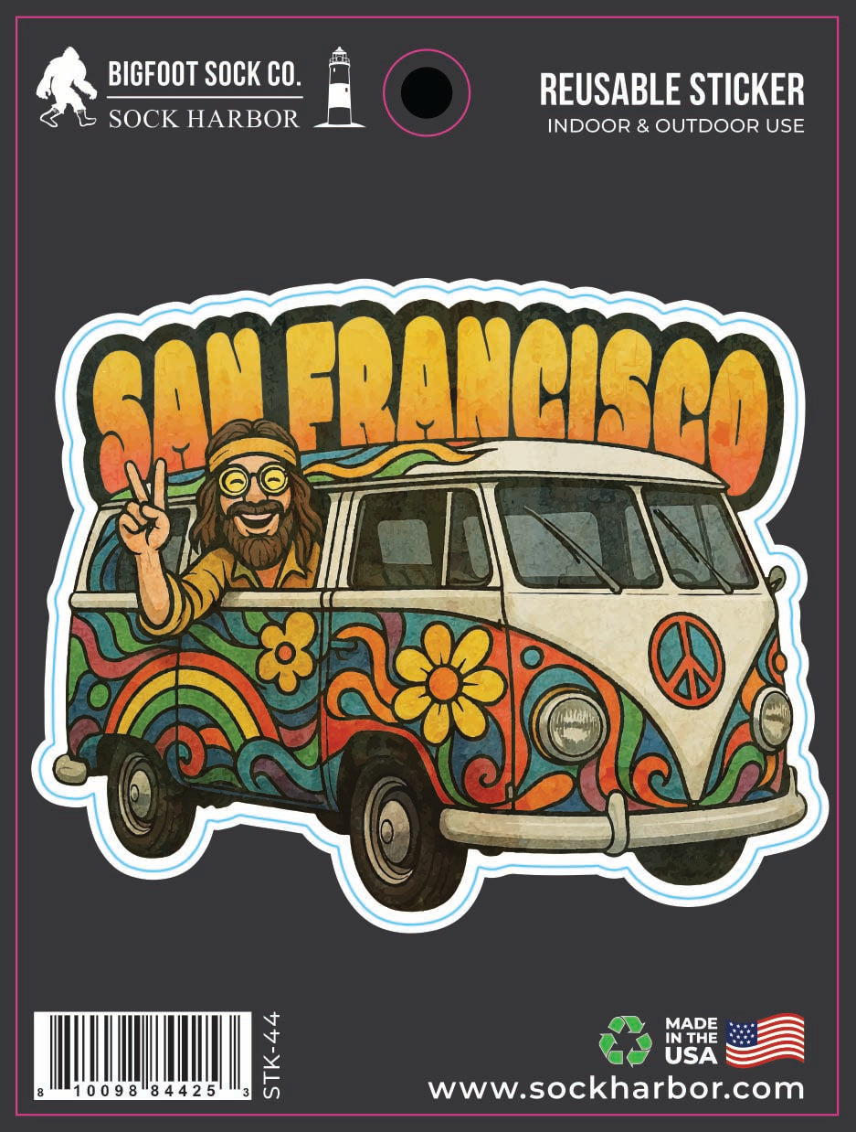 HIppie San Francisco Sticker