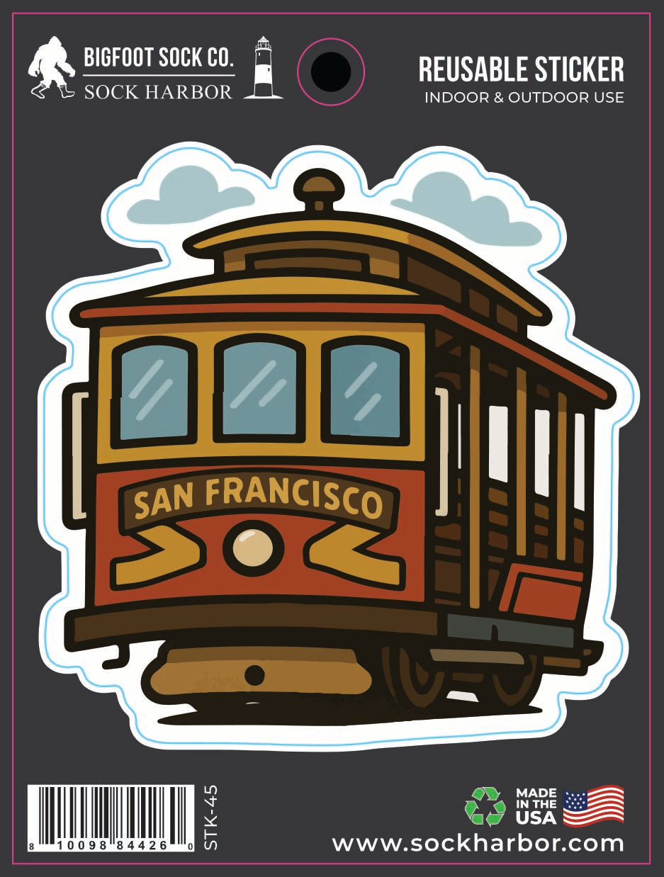 Cable Car San Francisco Sticker