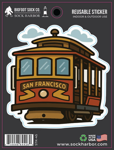 Cable Car San Francisco Sticker