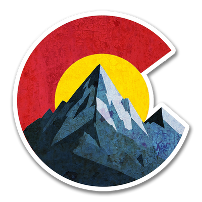 Colorado C Mountain Sticker